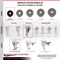 Service Caster 3 Inch Phenolic Wheel Swivel Bolt Hole Caster Set with Brake SCC-BH20S314-PHR-TLB-4 - alternate 3